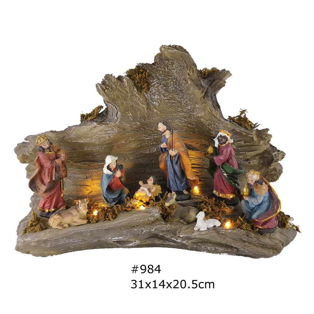 Christmas Decorations Nativity Sets for Christmas Indoor Baby Jesus Christ in Ma