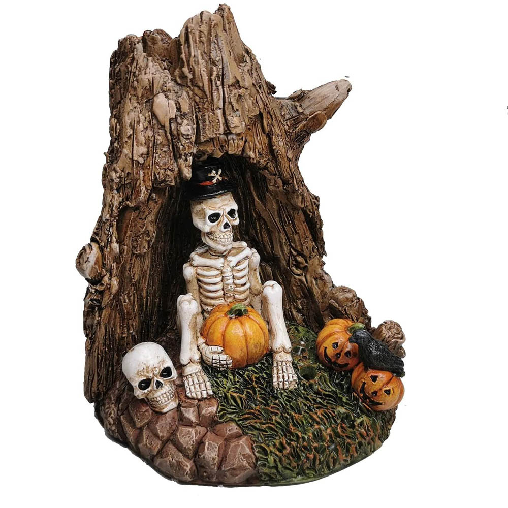 Collectible Halloween Decoration Village Accessory Figurine Light Up Lit Spooky 