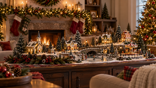 Christmas Village Display Ideas for a Warm and Layered Holiday Scene