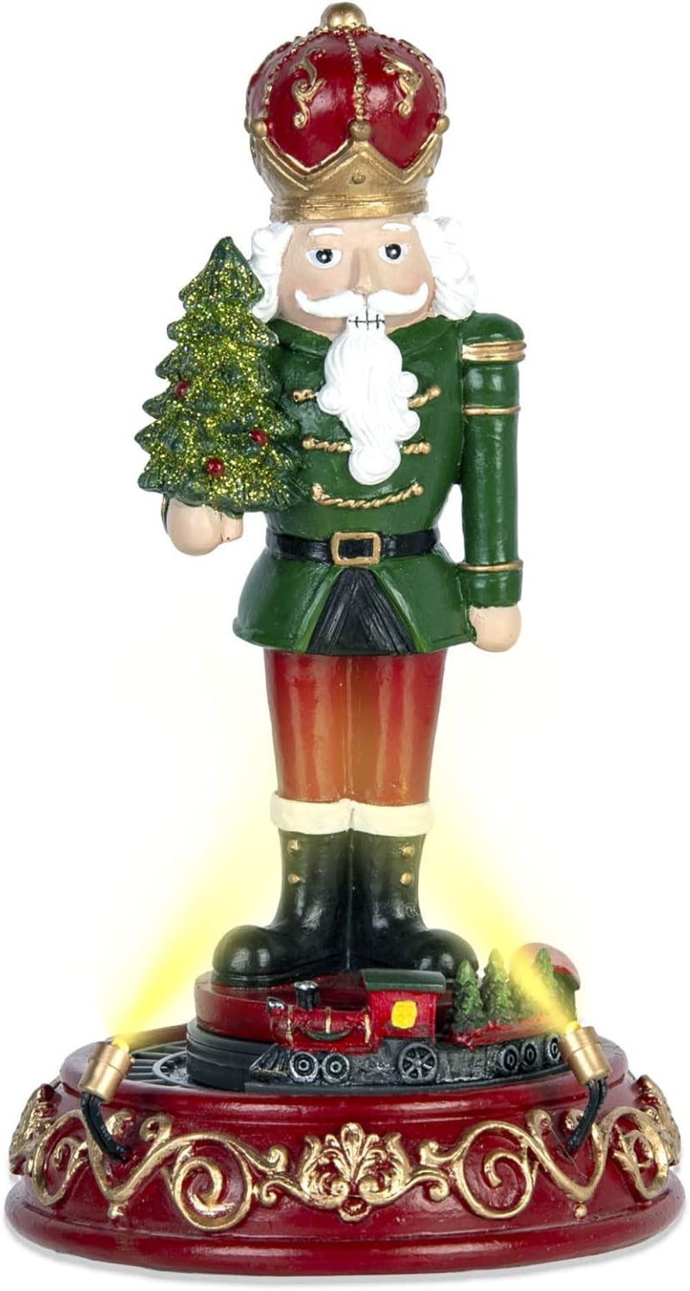 Christmas Musical Nutcracker With Rotating Train ＆ LED Lights - product image 2