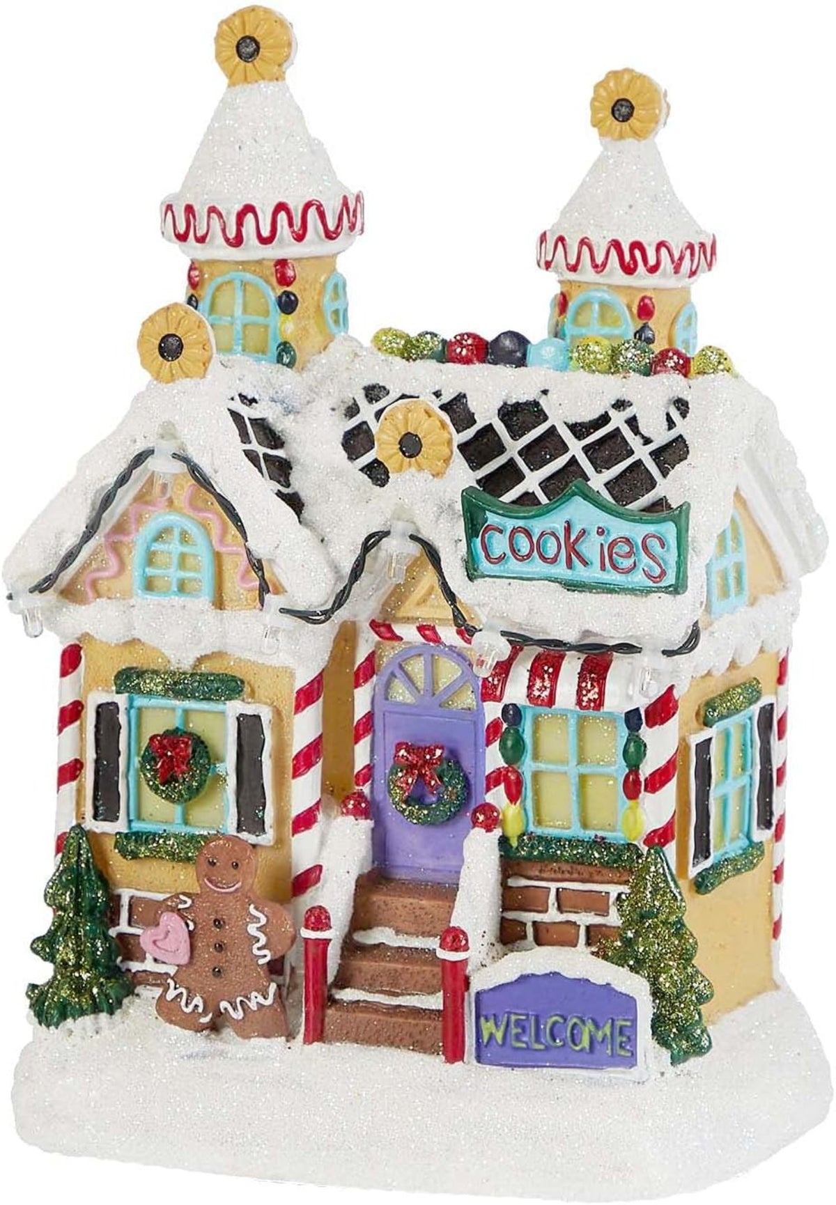 Christmas Village Gingerbread Cookie House with LED Lights - product image 4