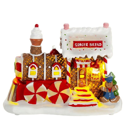 Christmas Village Musical LED Gingerbread Bakery House - product image 2