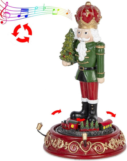 Christmas Musical Nutcracker With Rotating Train ＆ LED Lights - product image 5