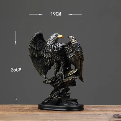 Majestic Eagle Statue Resin Figurine for Home Office Decor - product image 3