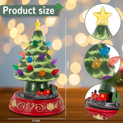 Christmas Village Musical Tree With Rotating Train & LED Lights - product image 3