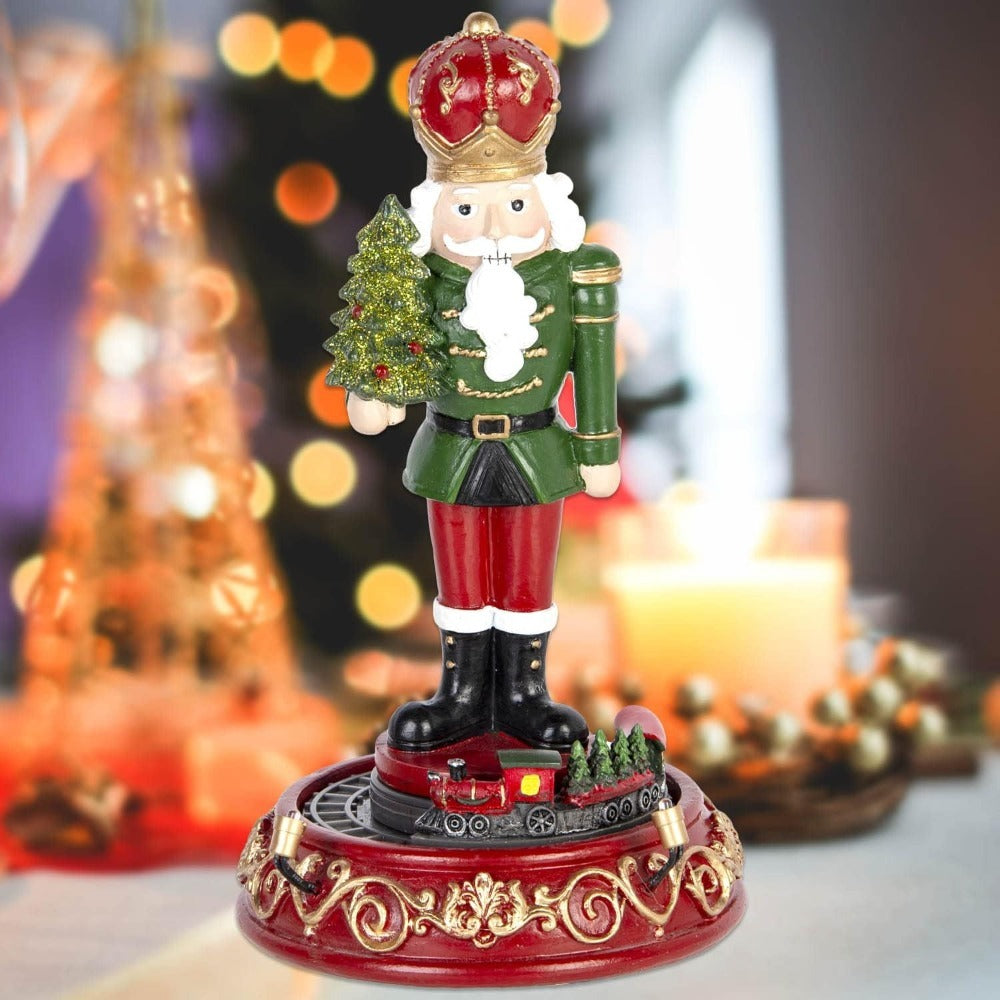 Christmas Musical Nutcracker With Rotating Train ＆ LED Lights - product image 4