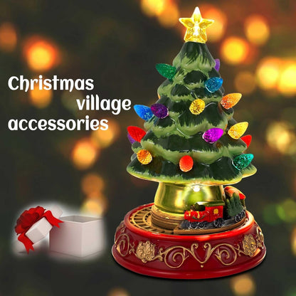 Christmas Village Musical Tree With Rotating Train & LED Lights - product image 4