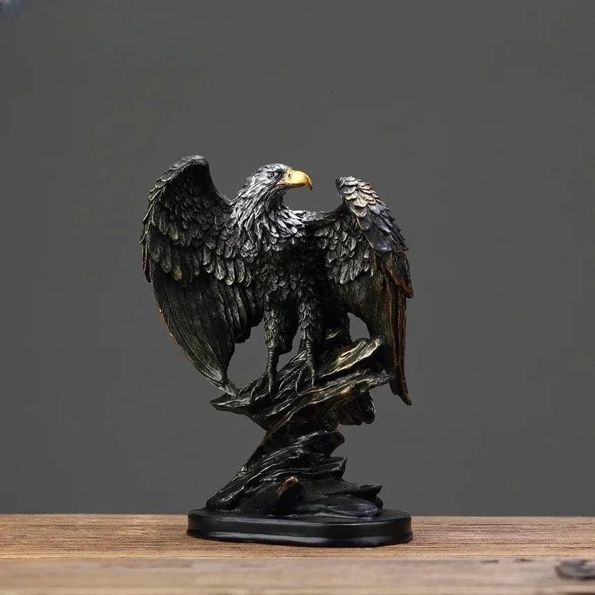 Majestic Eagle Statue Resin Figurine for Home Office Decor