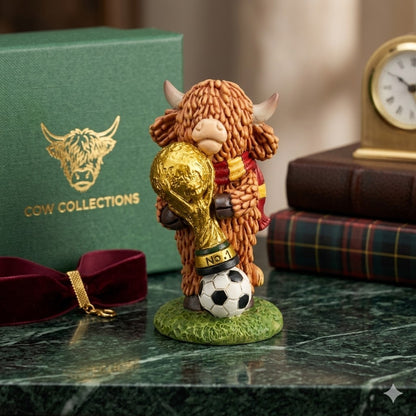 Champion Highland Cow Football Trophy Figurine for Home & Garden Decor - product image 4