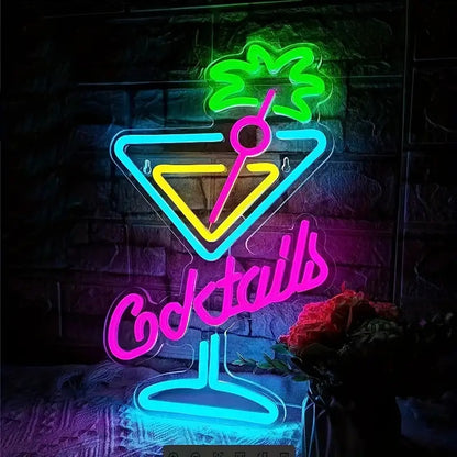 Bar & Cocktail LED Neon Sign Multi-Style Night Light Decor for Home Bar, Pub & Party - product image 6