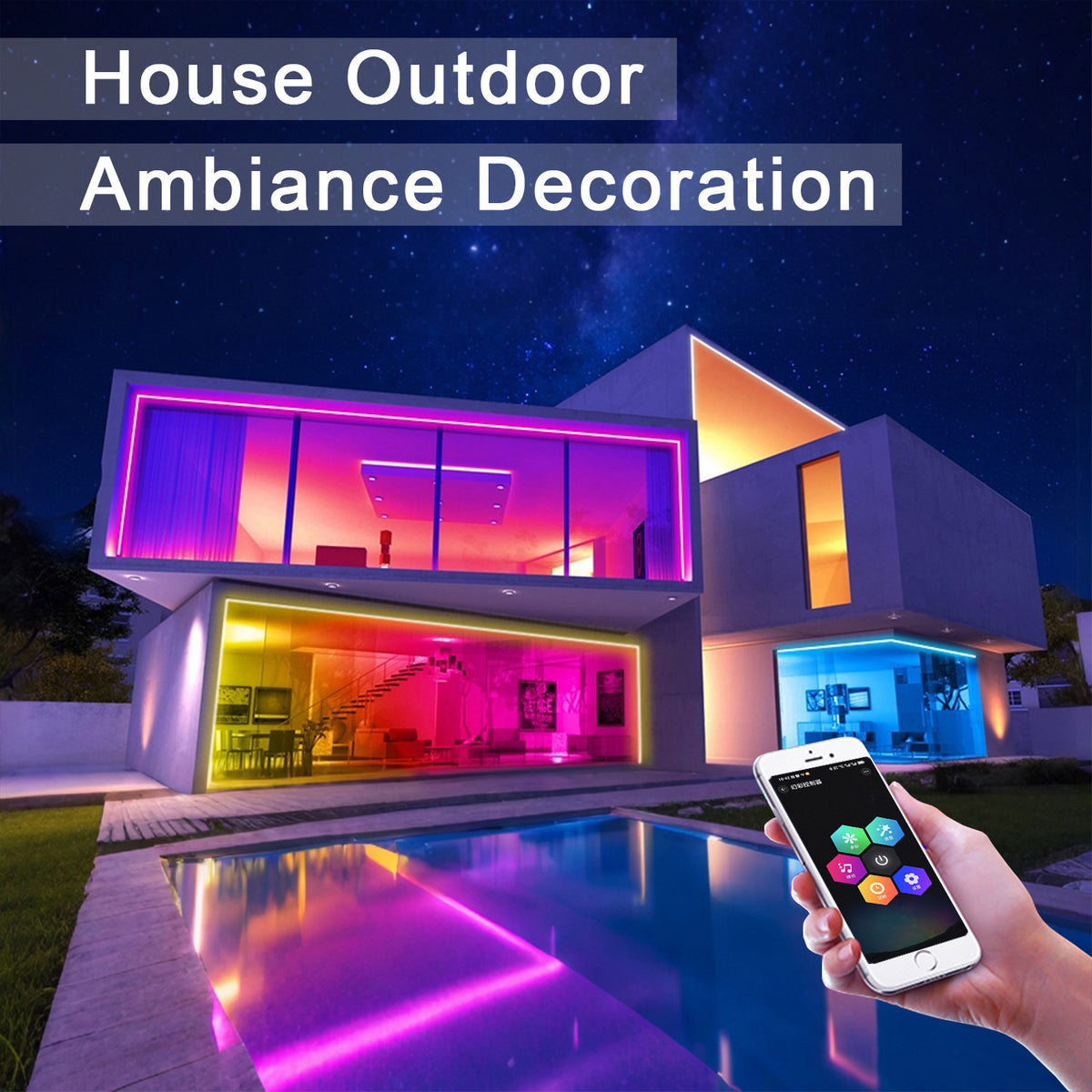 Smart RGB LED Neon Rope Lights - IP67 Waterproof Outdoor & Indoor Strips - product image 3