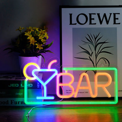 Bar & Cocktail LED Neon Sign Multi-Style Night Light Decor for Home Bar, Pub & Party - product image 3