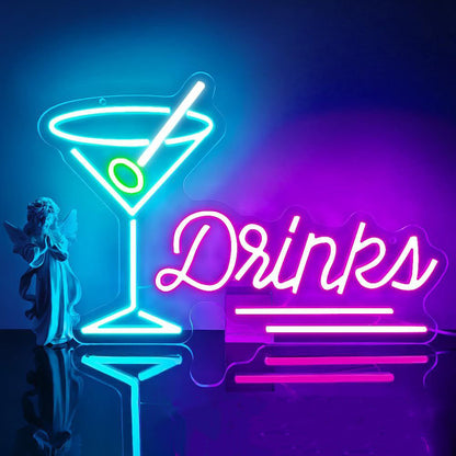 Bar & Cocktail LED Neon Sign Multi-Style Night Light Decor for Home Bar, Pub & Party - product image 9