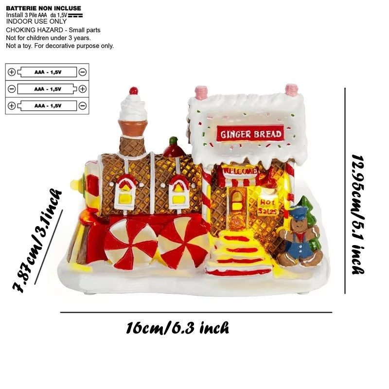 Christmas Village Musical LED Gingerbread Bakery House - product image 3
