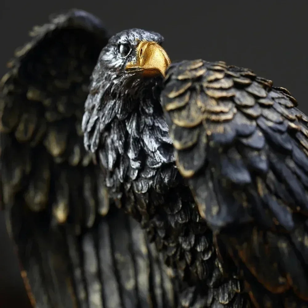 Majestic Eagle Statue Resin Figurine for Home Office Decor - product image 5